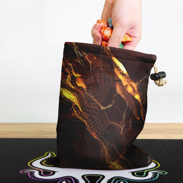 Marbled Ruby Dice Bag Fashion - Image 5