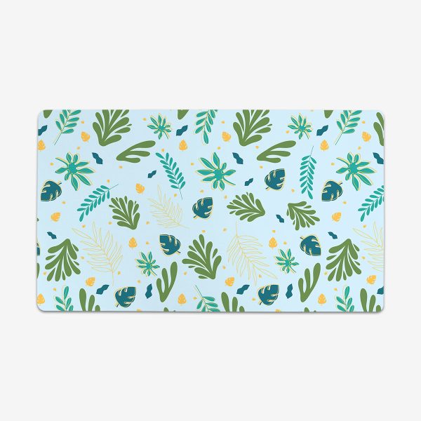 Tropical Leaves Thin Desk Mat For Discount