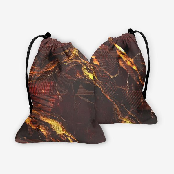 Marbled Ruby Dice Bag Fashion