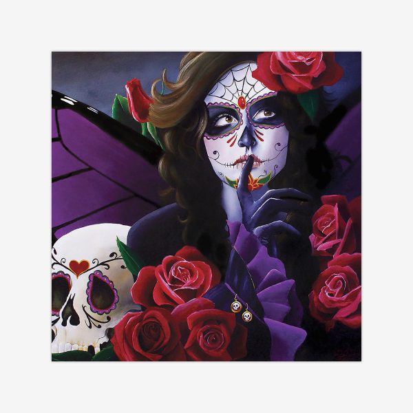 Sugar Skull Rose Garden Wargaming Mat Cheap