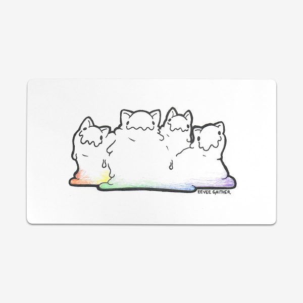 Rainbow Gloopy Cats Playmat Online now