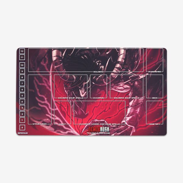 Red Demon Playmat Discount