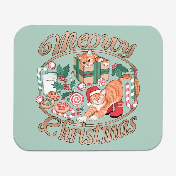 Meowy Christmas Mousepad on Sale