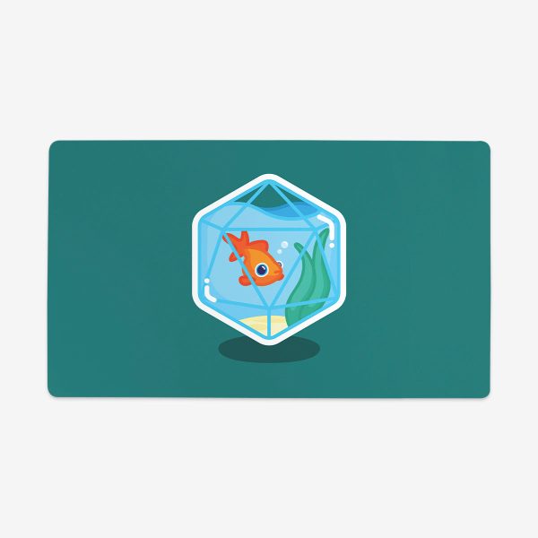 D20 Goldfish Thin Desk Mat Cheap - Image 2