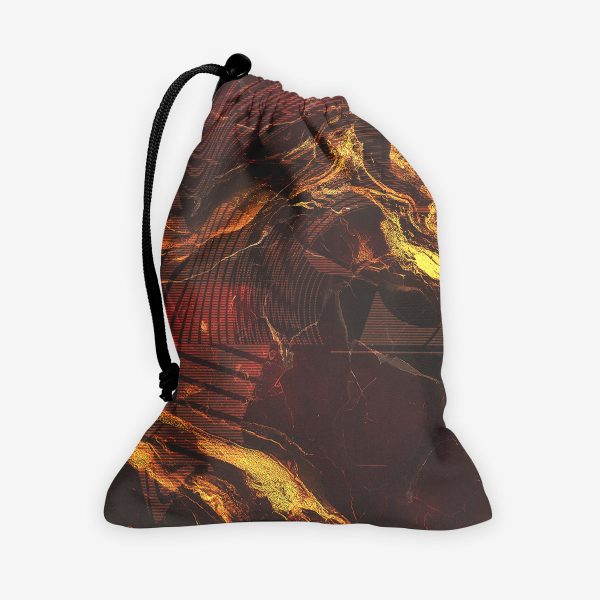 Marbled Ruby Dice Bag Fashion - Image 2