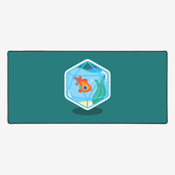 D20 Goldfish Extended Mousepad Online now - Image 3