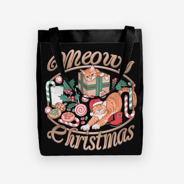 Meowy Christmas Day Tote For Discount - Image 3