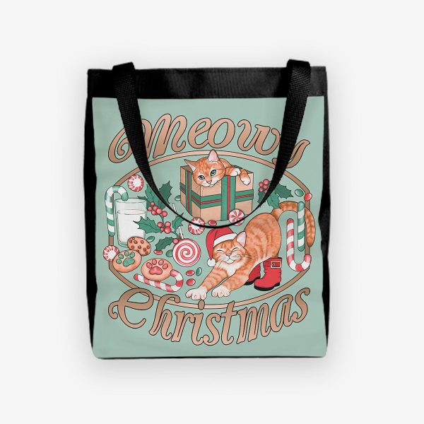 Meowy Christmas Day Tote For Discount