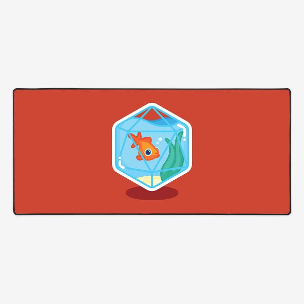 D20 Goldfish Extended Mousepad Online now - Image 5