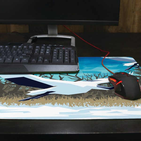 Red Crowned Cranes Thin Desk Mat Fashion - Image 3