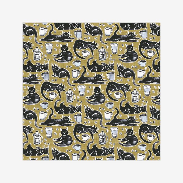 Gouache Black Cats & Coffee Wargaming Mat For Discount - Image 4