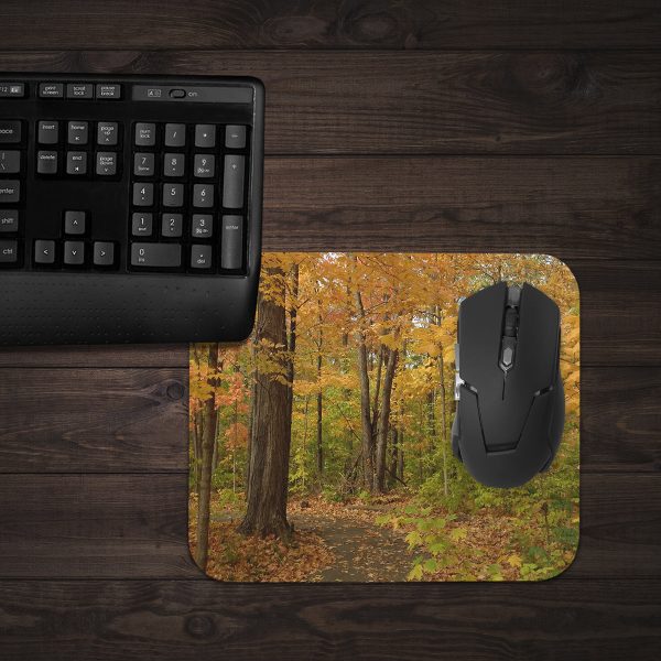 Path of Autumn Mousepad For Cheap - Image 3