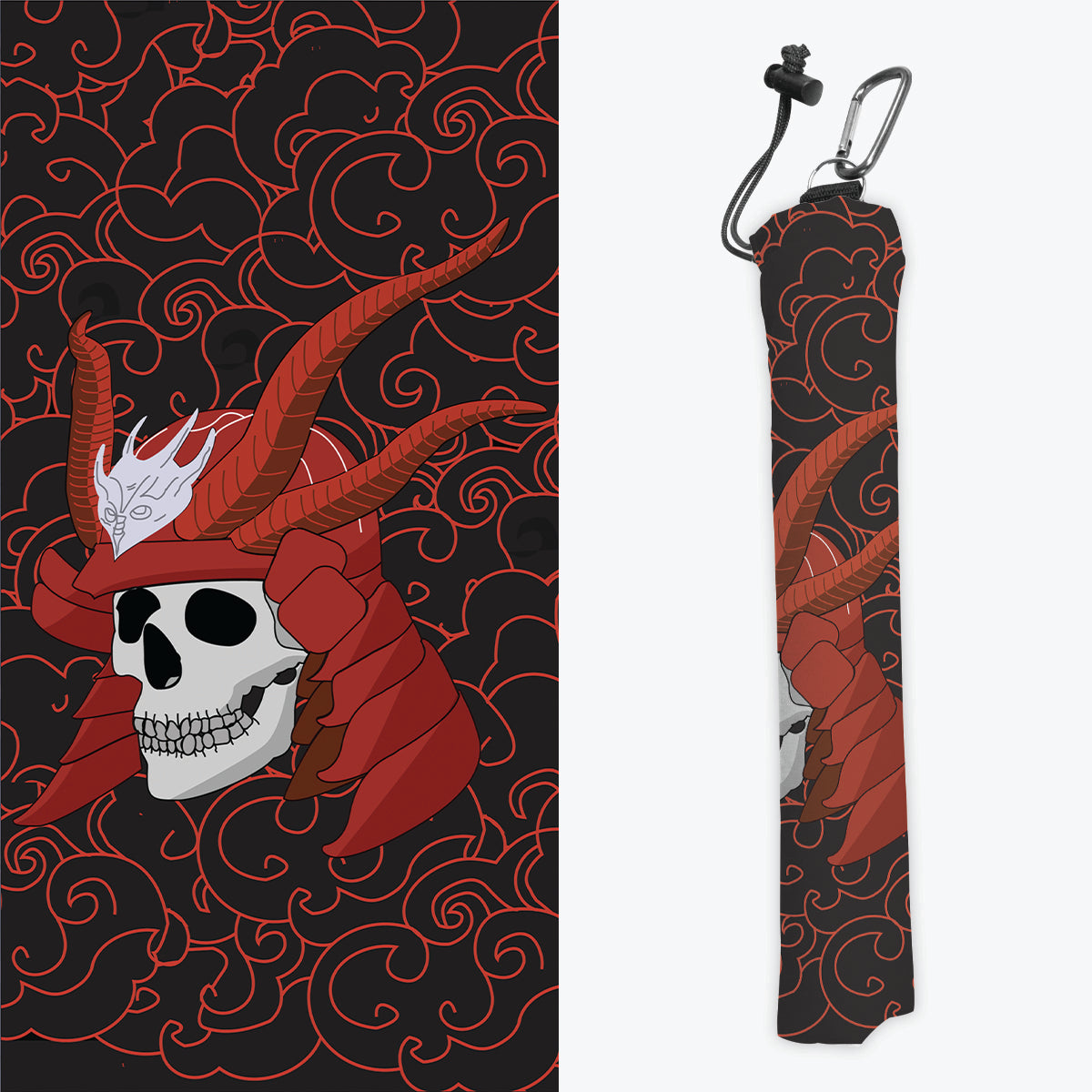 Samurai Skull Playmat Bag Hot on Sale