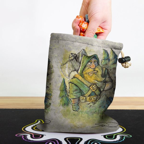 Woodland Dwarf Dice Bag For Sale - Image 5