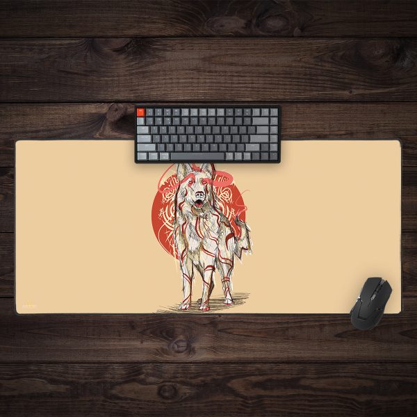 Sketched Pup Large Extended Mousepad Hot on Sale - Image 3