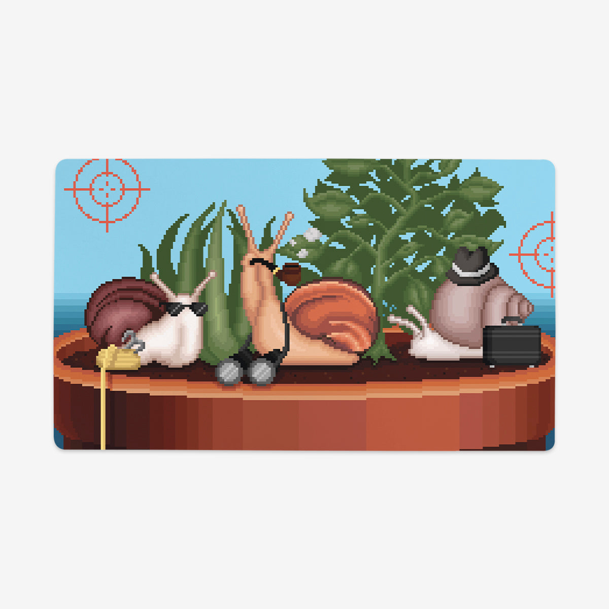 Pixel Espionage Snails Playmat For Cheap