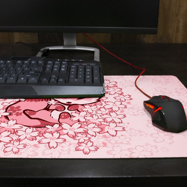Cherry Blossom Fox Thin Desk Mat Hot on Sale - Image 3