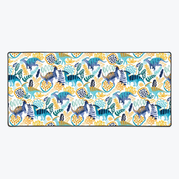 Gouache Parasaurolophuses Extended Mousepad For Cheap