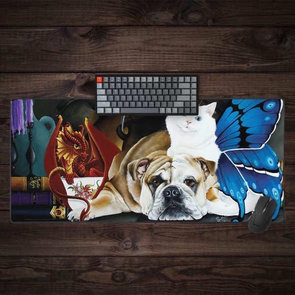British Bulldog And Friends Extended Mousepad Cheap - Image 3