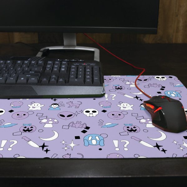 Spooky Emoji Pattern Thin Desk Mat Online Sale - Image 3