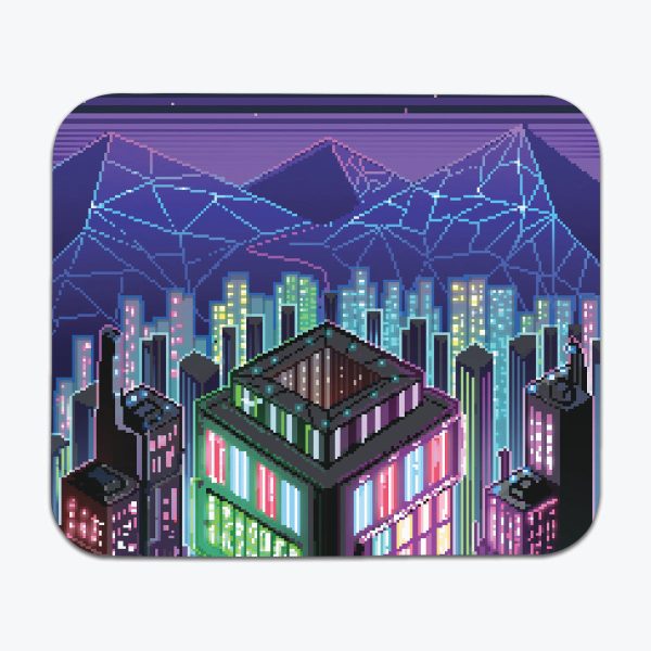 SynthCity Towers Mousepad For Cheap
