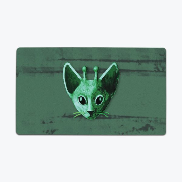 Extrapurrestrial Kitteh Thin Desk Mat Cheap