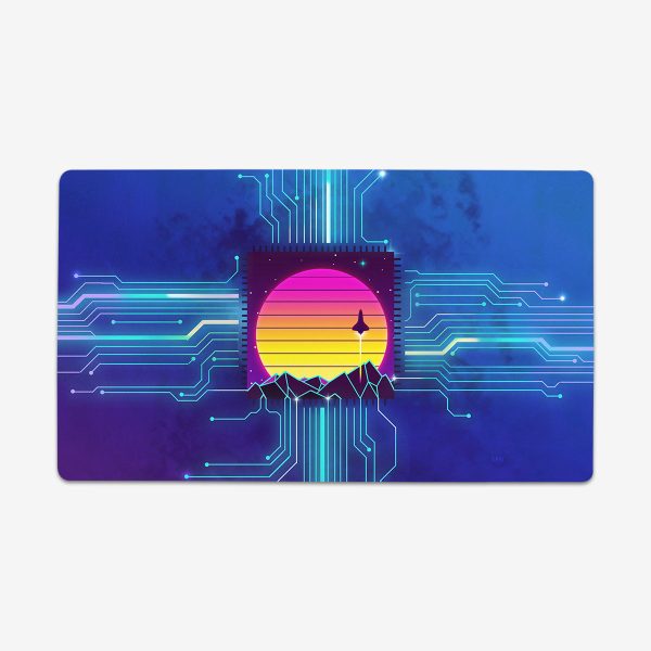 Synthwave Space Reactor Circuit Playmat Cheap