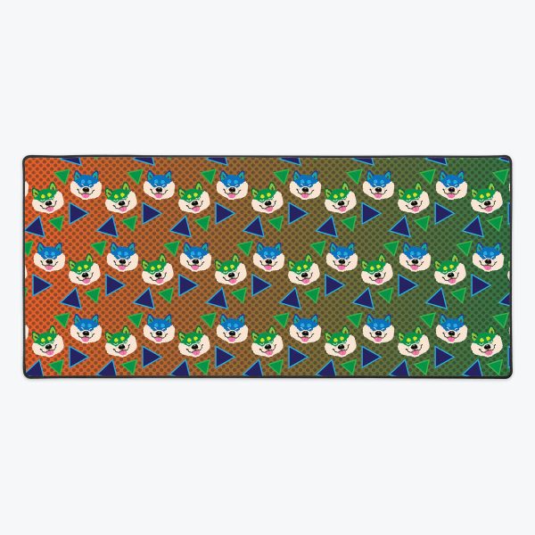 Shiba Shiba Shiba! Pattern Gradient Edition Extended Mousepad For Sale - Image 5