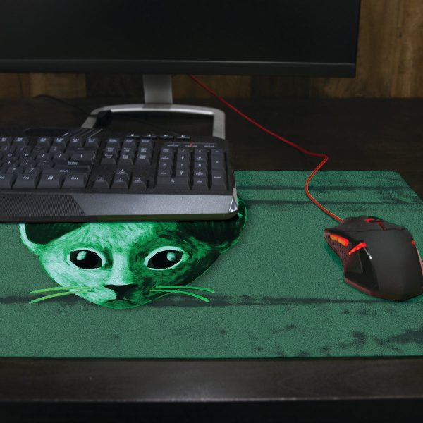 Extrapurrestrial Kitteh Thin Desk Mat Cheap - Image 3