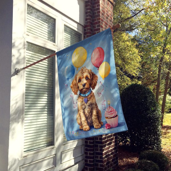 Cockapoo Happy Birthday House Flag Cheap - Image 2