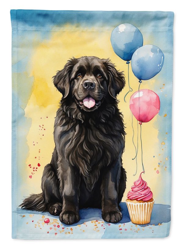 Newfoundland Happy Birthday Garden Flag –  Garden Flag by Caroline s Treasures Discount