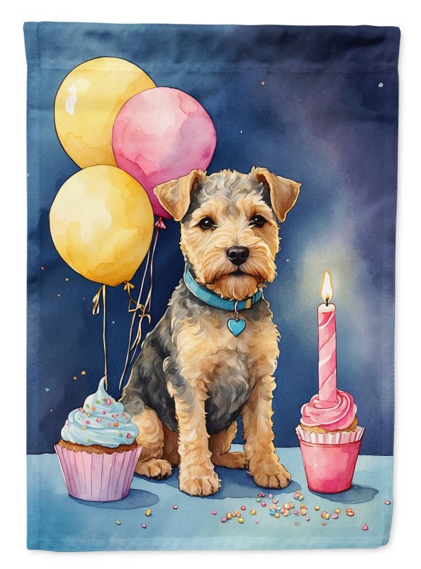 Lakeland Terrier Happy Birthday House Flag For Cheap
