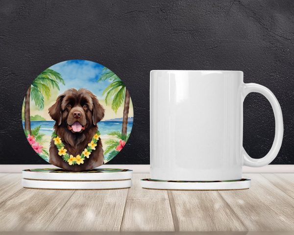 Newfoundland Luau Large Sandstone Coasters Pack of 4 Cheap - Image 2