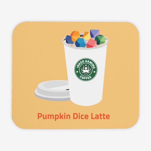 Pumpkin Dice Latte Mousepad Hot on Sale