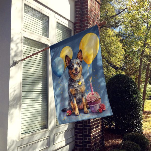 Australian Cattle Dog Happy Birthday House Flag Cheap - Image 2