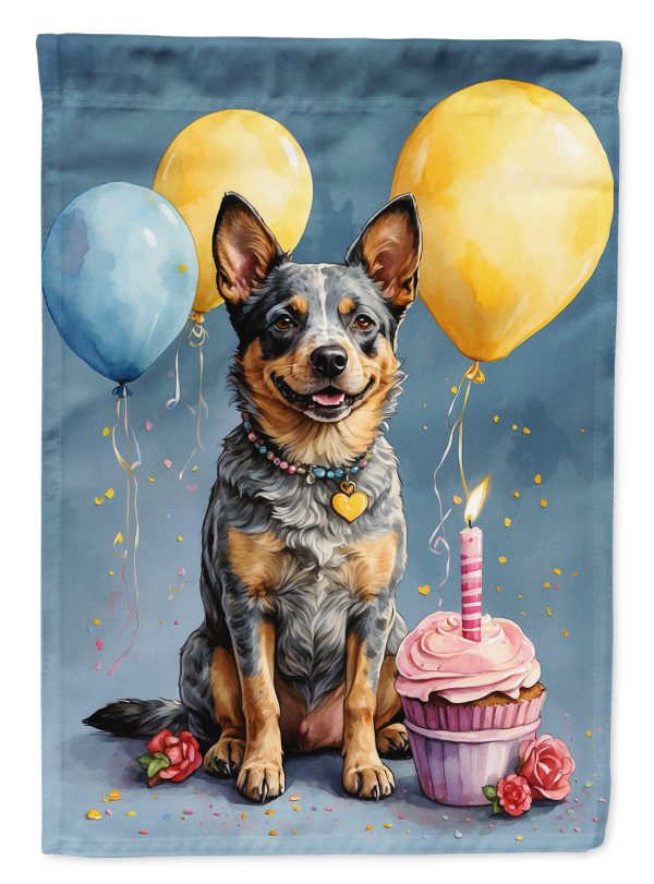 Australian Cattle Dog Happy Birthday Garden Flag –  Garden Flag by Caroline s Treasures For Cheap
