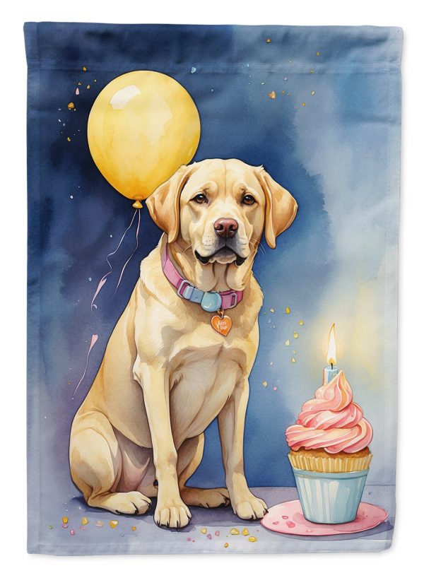 Yellow Labrador Retriever Happy Birthday Garden Flag –  Garden Flag by Caroline s Treasures Online Hot Sale