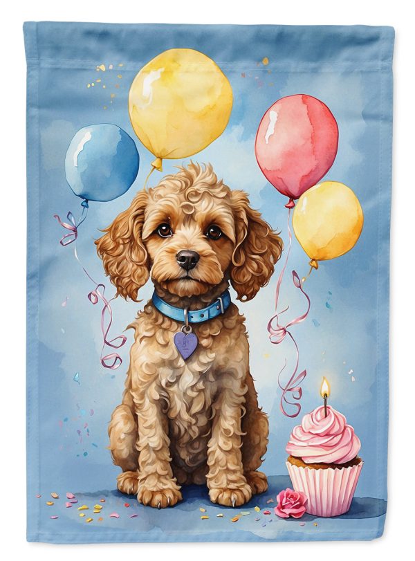 Cockapoo Happy Birthday House Flag Cheap