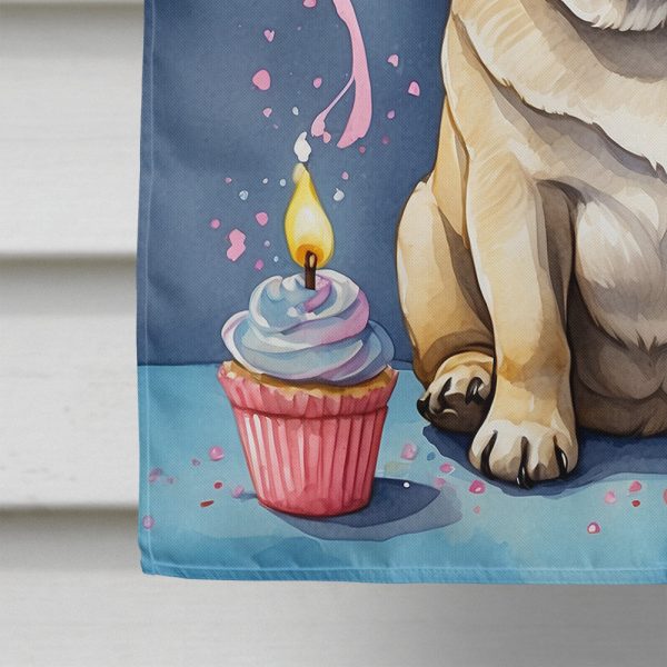 Pug Happy Birthday House Flag Online Sale - Image 4