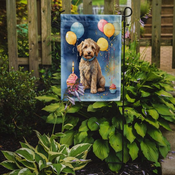 Labradoodle Happy Birthday Garden Flag –  Garden Flag by Caroline s Treasures Cheap - Image 2