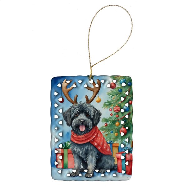 Puli Christmas Reindeer Porcelain Ornament Online Sale