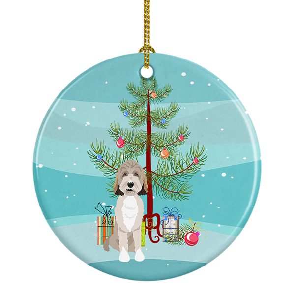 Doodle Tricolor #1 Christmas Ceramic Ornament Supply