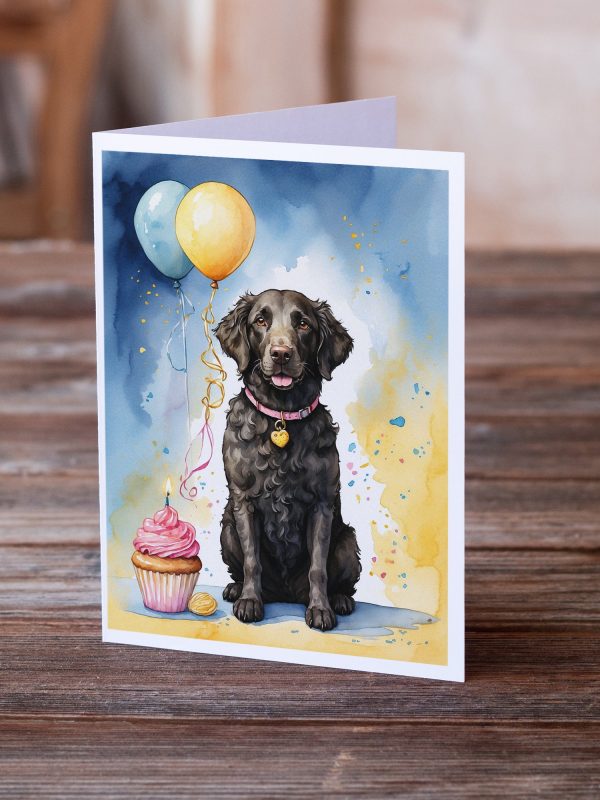 Curly Coated Retriever Happy Birthday Greeting Cards Pack of 8 Sale - Image 2
