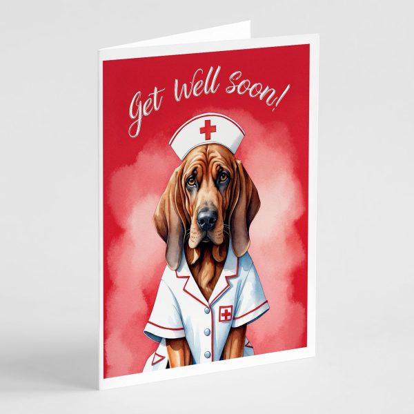 Bloodhound Get Well Soon Greeting Cards Pack of 8 on Sale