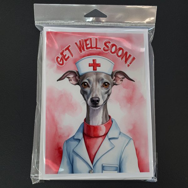Italian Greyhound Get Well Soon Greeting Cards Pack of 8 Supply - Image 3