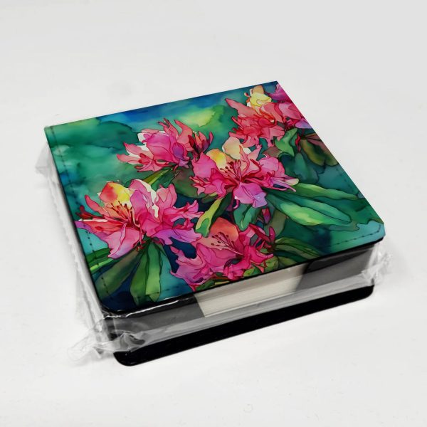 West Virginia Rhododendrons in Watercolor PU Leather Note Paper Holder Discount - Image 4