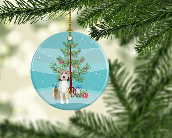 Doodle Tricolor #1 Christmas Ceramic Ornament Supply - Image 2