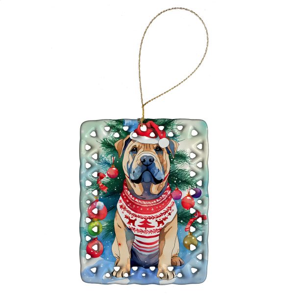 Shar Pei Christmas Porcelain Ornament Supply