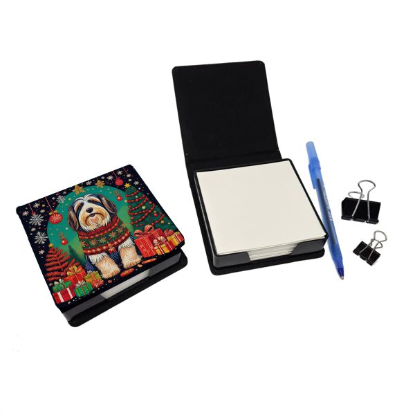 Bearded Collie Christmas PU Leather Note Paper Holder Online Hot Sale - Image 2