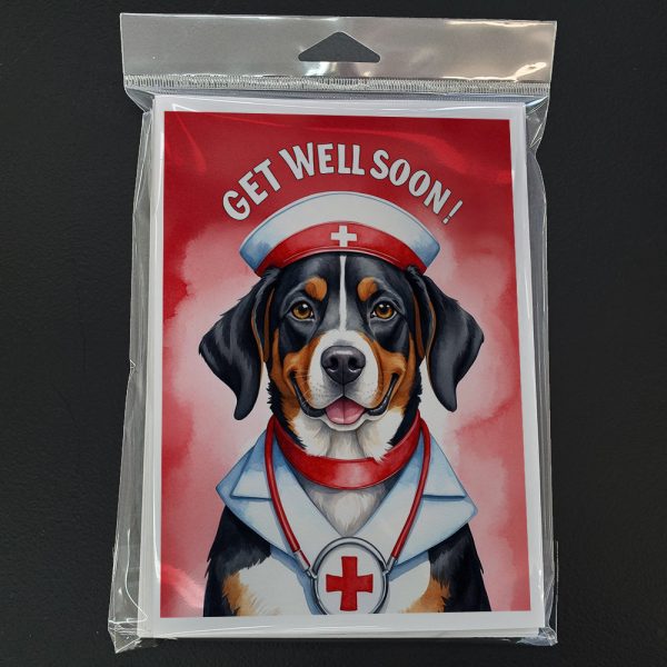 Entlebucher Mountain Dog Get Well Soon Greeting Cards Pack of 8 on Sale - Image 3